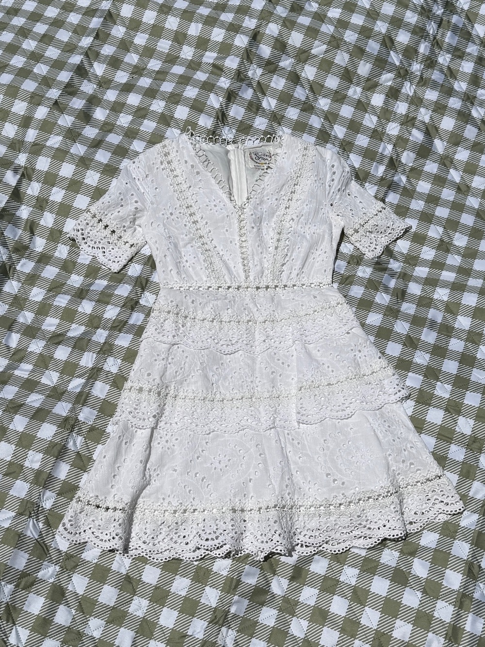 Sunday Mi Amor - Lacey White Cotton Dress